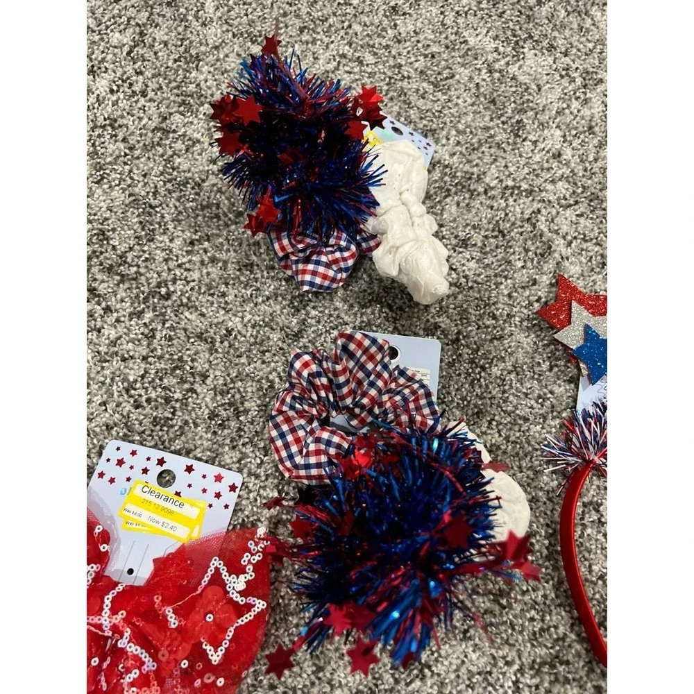 4th‎ of July Red, White & Blue Decorated Hair Accessories | Variety